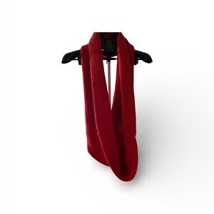 J. Crew Crimson Ribbed Infinity Scarf